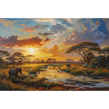 Safari Landscape Canvas